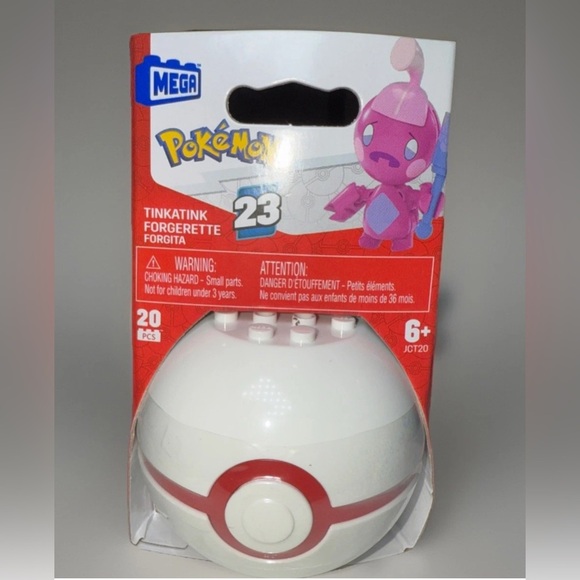 MEGA Construx Pokemon TINKATINK Series 23 JCT20 Pokeball Minifigure NEW - Picture 1 of 5